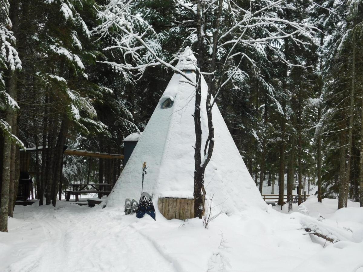 Aux Tipis De La Riviere Sauvage Villa Saint Romain Exterior photo